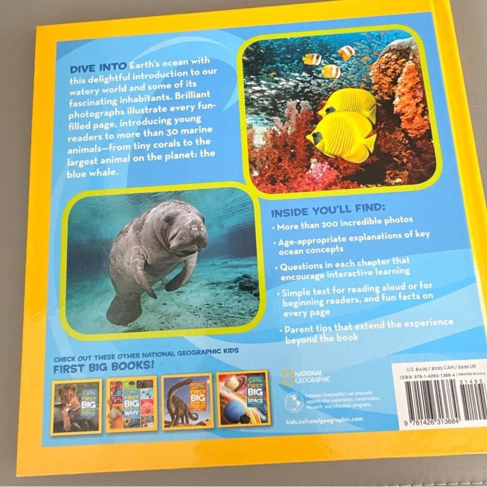 National Geographic Kids First Big Book of the Ocean Hardcover Catherine Hughes